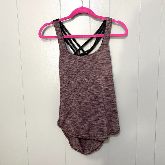 Lululemon Free To Be Serene Tank Heathered Black Cherry Radiant Multi 6 - Picture 3 of 9
